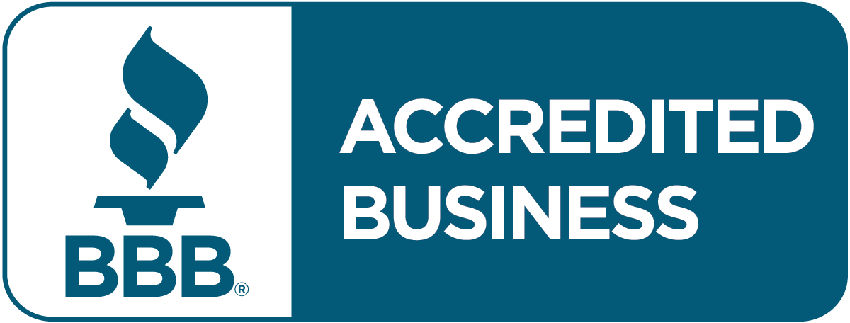 Logo with text 'ACCREDITED BUSINESS'.